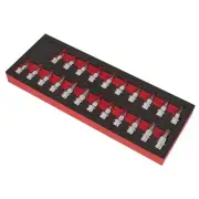 Sealey TRX-Star /Hex/Spline Socket Bit Set 22pc 3/8"Sq Drive AK6243