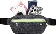 Running Fanny Pack,Running Phone Holder with Headphone Cable Jack | Waterproof Unisex Pouch, Workout Gear, Money Holder for Phones Under 7.2 Inches