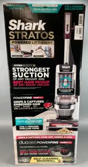 Shark Stratos Lift-Away Upright Vacuum DuoClean PowerFins AZ3000 (NEW)
