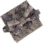 [LIFKOME] Bow Tie Pocket Square Handkerchiefs for Men Bow Ties for Men Pretied Pocket Square for Men Suit Men Classic Bow Tie Mens Handkerchief Pocket Square Men Bowtie Polyester