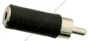 Lot10 Mono 1/8"Female Jack~RCA Male Plug Audio/Sound Cord Adapter,3.5mm{NO CABLE