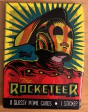 (1) Sealed 1991 Topps Disney Rocketeer Movie Trading Cards Wax Pack