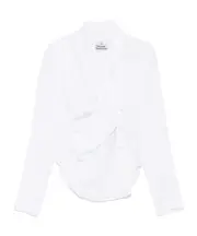 Vivienne Westwood Galatea Asymmetric Button-Down Shirt IT42 white
