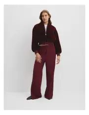 [Country Road] Fur Bomber Jacket in Rosewood