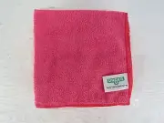 10pk Unger ME40R MicroWipe 200 UltraLite Microfiber Cleaning Cloth 16"x16" Red