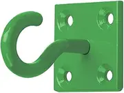 Chain Hook on Plate (Pack of 2) (UK Size: One Size) (Green)