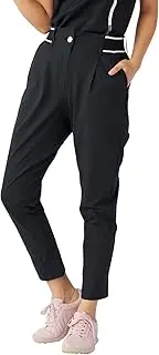 [marie claire] Mariclaire 715320W Women's Long Pants with Tucked Taper, Water Repellent, Lightweight, Stretchable