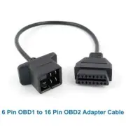 For Chrysler Jeep Dodge 6 Pin OBD to OBD2 Check Engine Adapter Cable Code Reader