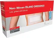 Aero Healthcare Aerofix Non-Woven Island Dressings 10 x 20cm, 20 count, White