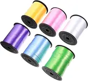 UTHCLO 6 Rolls Colored Curling Ribbon Decorative Party Supplies for Balloon Binding Present Wrapping DIY Decor Durable Easy to Use Store Multi Color
