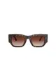 Tory Burch Women's Rectangle Frame Brown Acetate Sunglasses - TY7145U