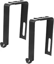 SOESFOUFU Cubicle Hooks for Door Panels 2 Pack Metal Adjustable Over Door Hanger Strong Hanging Holder Easy to Use