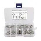 250Pcs 304 Stainless Steel Lock Washers Assortment Splited Lock Washers