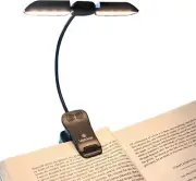14 LED Rechargeable Book-Light with Clamp for Reading at Night in Bed Warm/W...