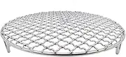 Multi-Purpose Barbecue Racks Tray,Campfire Grill Stove Stand Rack Portable Camping Pot Stand Grid Design with Storage Bag Stainless Steel Round Wire Steaming Baking Cooling Rack