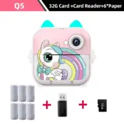 Kids HD Digital Camera Toys Instant Print for Kids Thermal Print Camera Instant
