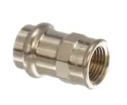 Viega ProPress 1/2 in. Press x 3/8 in. FPT Zero-Lead Bronze Adapter (10-Pack)