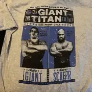 Andre the Giant vs Adam Scherr Shirt XL PW Crate Exclusive