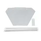 Acrylic End Table 2 Tier Corner Side Table Small Corner Table For Living Room AU