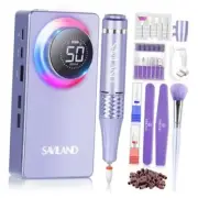 50000RPM Nail Drill for Acrylic: 2024 Pro High Tech Fast Removal Purple