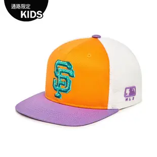 MLB KIDS 可調式棒球帽 童帽 POP ART系列 舊金山巨人隊 (7ACPL0233-14ORS)