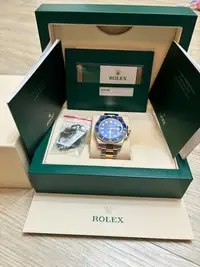 在飛比找Yahoo!奇摩拍賣優惠-rolex 勞力士116613lb半金藍水鬼