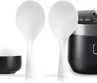 2 Pcs Plastic Rice Paddle,Non Stick Standing Rice Spoon Scooper Spatula,Heat Res