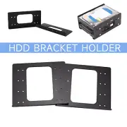 2/4 Bay Hard Disk Rack 3.5" HDD Bracket Holder Box Case Cage Aluminum Alloy