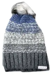 Neff Womens Grey Jana Pom Beanie NWT 17F05010