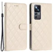 For Xiaomi 12T 5G/12T Pro 5Gmi K50 Ultra 5G Wallet Stand Stitching Line Rhombus Case Phone Cover