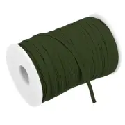 Flat Elastic Band for Sewing 1/8" x 109 Yards Army Green Stretch Strap Roll