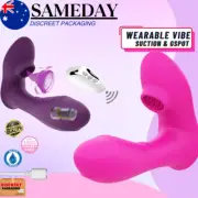 Remote Control Wearable Vibrator Dildo Clitoris Suction GSpot Love Egg Sex Toy