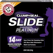 Arm Hammer SLIDE Platinum Multi-Cat Easy Clean-Up Clumping Cat Litter, 18 Lb