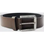 Mens Brown Faux Leather Belt