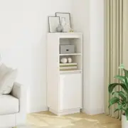 Solid Wood Pine Highboard Storage Cabinet 37x34x110 cm Modern Design