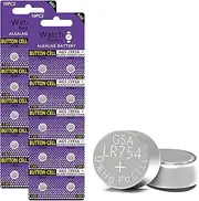 QOCNAM 20pcs AG5 Button Cell Battery 1.5V LR754 Battery 393 SR48 L754 SR754 Alkailine Coin Batteries
