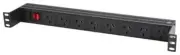 Horizontal Recessed Power Rail With Thermal Circuit Breaker Illuminated Switch