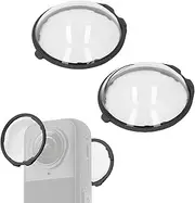 2Pcs Lens Guard Lens Protective Cover for Insta 360 X5, High Transmittance,Water Proof Dust Proof, Optical Glass,Camera Lens Cover for Insta 360 X5
