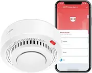 UanTii Tuya WiFi Smoke Detector Wireless Smoke Sensor Home Security Detector System Works with Smart Life APP (Smoke Detector)