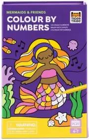 Tiger Tribe: Colour By Numbers - Mermaids and Friends