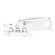 T&S Brass B-1120-QT-WS 8" Deck Mount Workboard Faucet w/ 6" Swing Spout