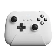 Ultimate Bluetooth Controller with Charging Dock for Switch and Windows White