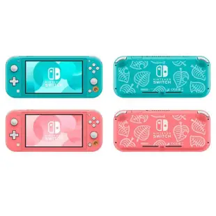【Nintendo 任天堂】Switch Lite 動物森友會特仕同捆機+動森造型原廠包+保護貼(贈:動森AMIIBO卡)