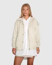[Belle & Bloom] Most Wanted Suede Bomber Jacket - Cream