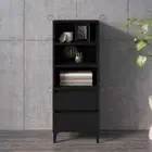 vidaXL Highboard Black 40x36x110 cm Engineered Wood HEE