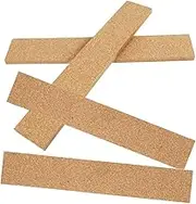 TOGEVAL 4Pcs Self Adhesive Cork Bulletin Bars for Office and Home Cork Strips for Memo Board Easy to Install Stylish Design for Photos and Memos