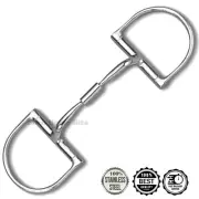 Comfort Barrel Roller Mouth Western D-Ring Bit Stainless Steel Snaffle Horse Bit