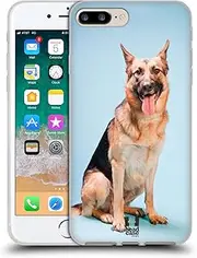 Head Case Designs German Shepherd Dog Popular Dog Breeds Gel Case [Military Grade Protection] Compatible with Apple iPhone 7 Plus/iPhone 8 Plus