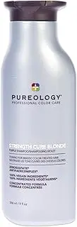 PUREOLOGY Strength Cure Purple Toning Shampoo for All Blondes, 266 ml