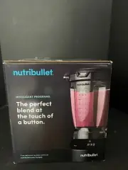 NutriBullet Smart Touch Countertop Blender 1400W 56 oz Sleek Black (NBF10420)